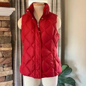 Eddie Bauer Red Goose Down Puffer Vest Size XS